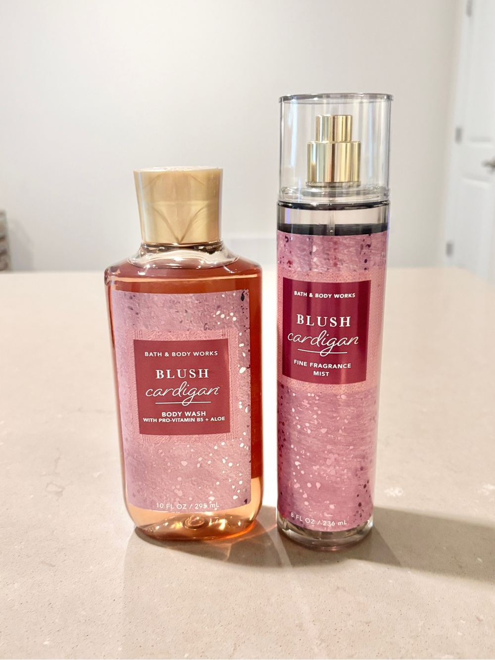 Bath & Body Works Blush Cardigan 2 Piece Body Care Gift Set
